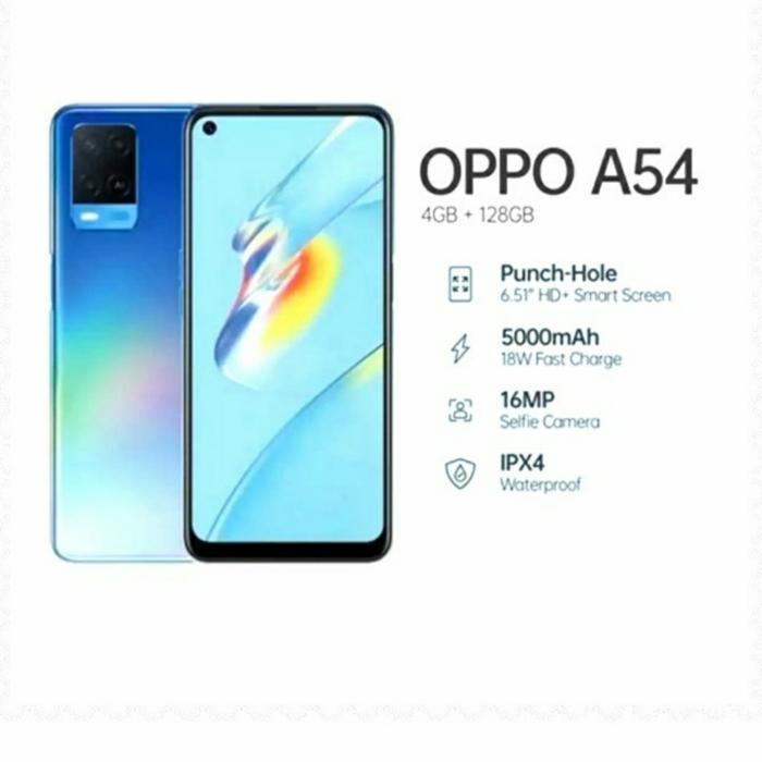 Gambar HP OPPO A54 4/128GB SmartPhone Oppo A54 Ram 4/128GB GARANSI RESMI - Biru dari Hendri Celular undefined Tokopedia