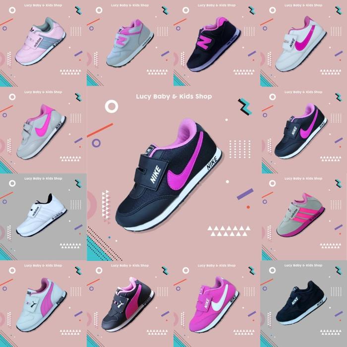 Gambar Sepatu Anak Perempuan Cewek 1 2 3 4 5 6 7 Pink Size 24-37 - PILIH VARIASI dari Lucy Babykids & Shop undefined Tokopedia