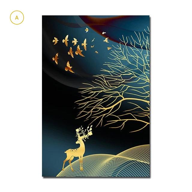 Gambar hiasan dinding wall art golden dream hiasan dinding ruangan kamar - A, 20x30 dari Dapur Cantik Official-2 undefined Tokopedia