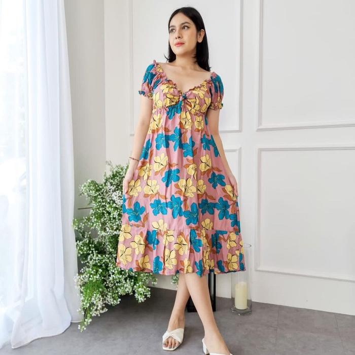 Gambar Daster Casandra lirio daster gaul daster modern daster cantik daster - Plum, All Size dari Mertyshop18_daster kekinian undefined Tokopedia