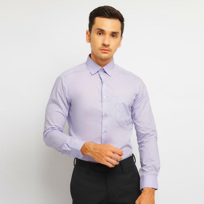 Gambar Kemeja Pria Slim Fit Santa Ricci Panjang Ungu Hijau Mint Mocca Abu - Ungu, XL dari Mega Hero Shirts undefined Tokopedia