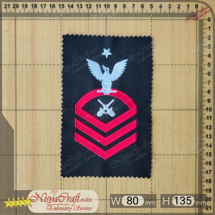 Gambar NCEP0101-0012- US NAVY Enlisted RANK / RATE INSIGNIA (E8) - GM-SCPO dari NisyaCraft undefined Tokopedia