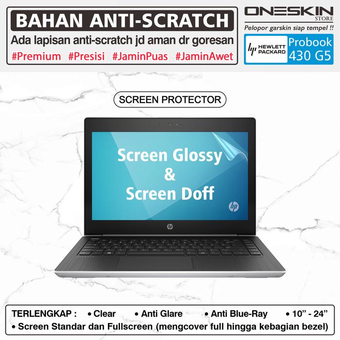 Garskin Laptop Pelindung Keyboard Screen Protector HP ProBook 430 G5  Screen Glossy