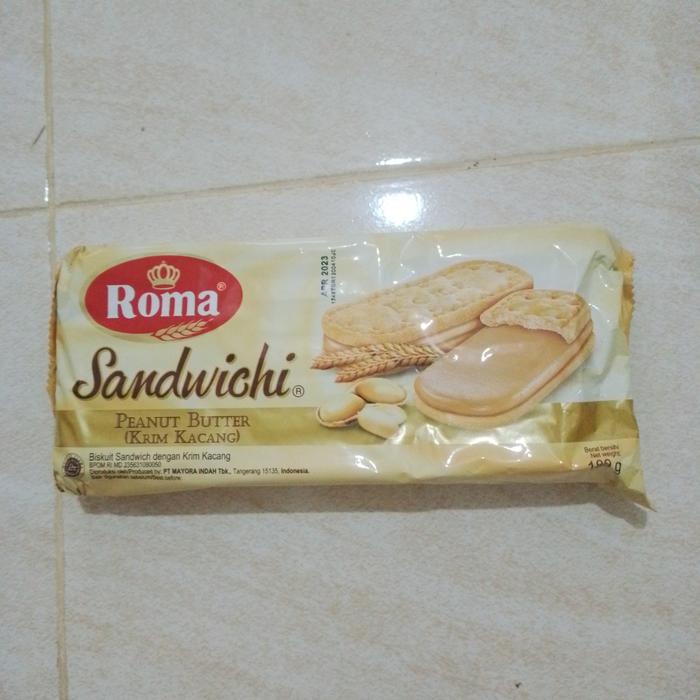 Gambar Biskuit ROMA SANDWICHI Krim Kacang (Peanut Butter) - 189 gram dari Toko Kelontong HOK undefined Tokopedia