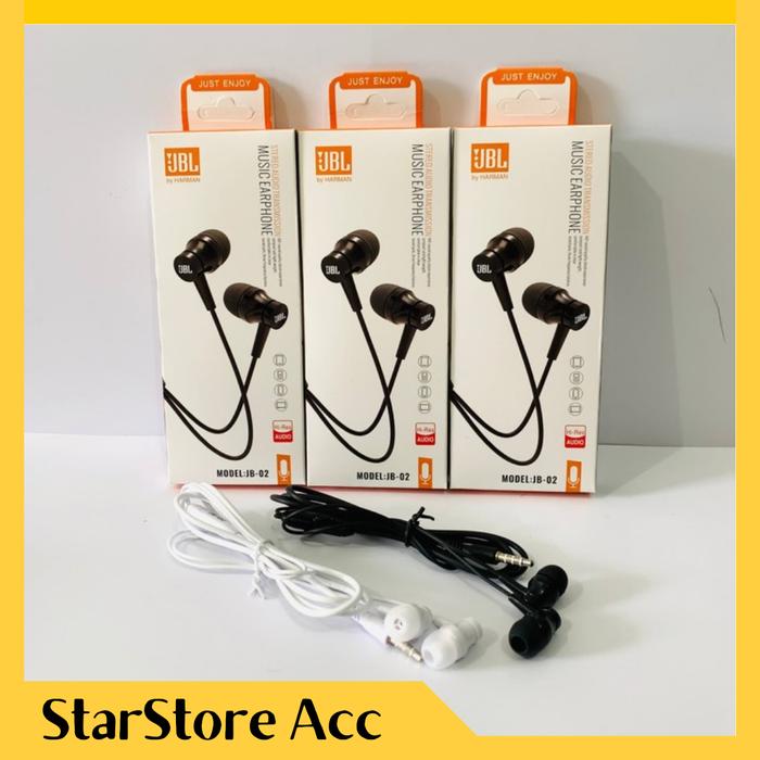 Gambar Headset JBL JB-02 Earphone New Music (COD) dari Starstore Acc undefined Tokopedia