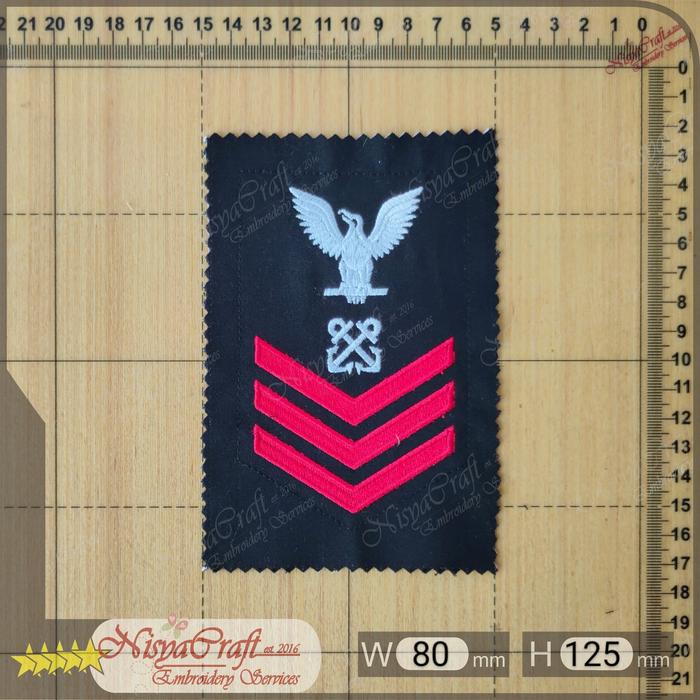 Gambar NCEP0102-0513- US NAVY Enlisted RANK / RATE INSIGNIA (E6) - BM-PO1 dari NisyaCraft undefined Tokopedia