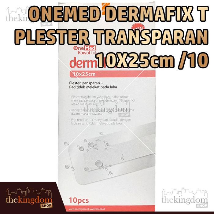 Gambar Onemed Dermafix T Plester Luka Anti Air Transparant Box P3K - 10x25 cm /10, Packing Bubble dari The Kingdom Shop undefined Tokopedia