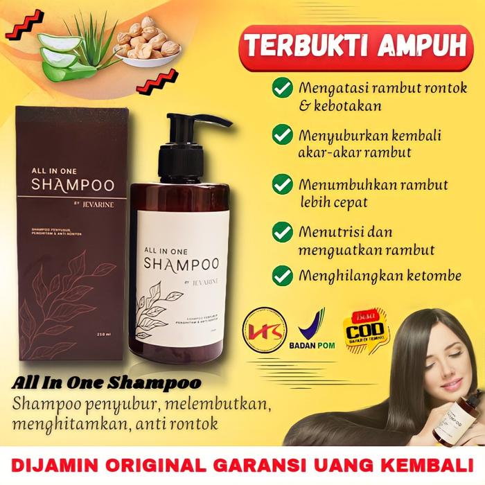 Gambar Shampo Jevarine All In One Shampo Jevarine Efektif Menumbuhkan Rambut - 1 pcs dari VIPCOLLAGEN JAKARTA undefined Tokopedia