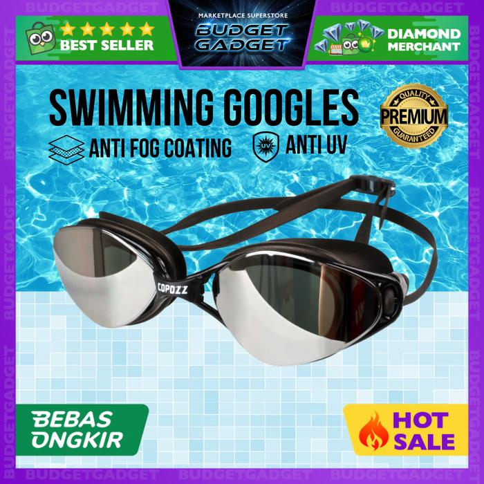 Gambar Kacamata Renang HD Profesional Anti Fog UV Protection - GOG-3550 - Hitam dari BudgetGadget undefined Tokopedia