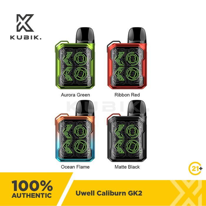 Gambar Uwell Caliburn GK2 690mAh Pod Kit Authentic - Aurora Green dari Kubik Vape undefined Tokopedia