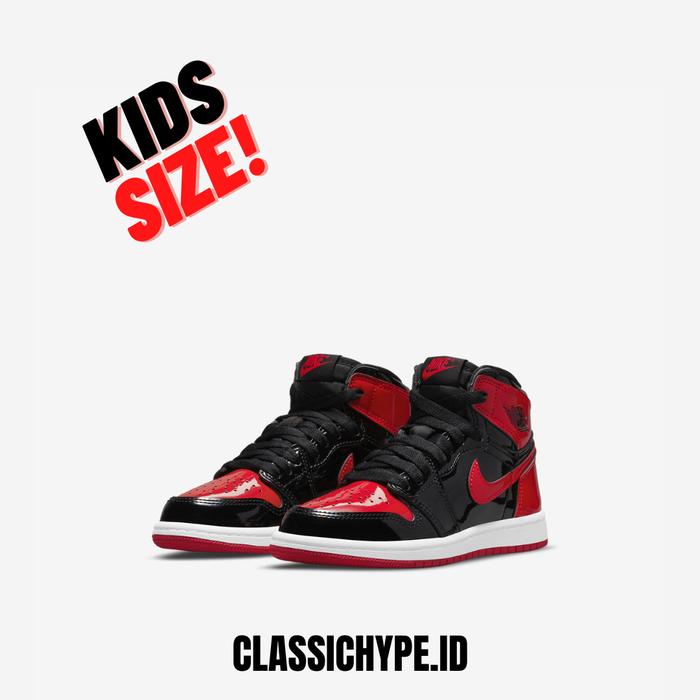 AIR JORDAN HIGH OG BRED PATENT TODDLER PRE SCHOOL SIZE di  Classichype Tokopedia