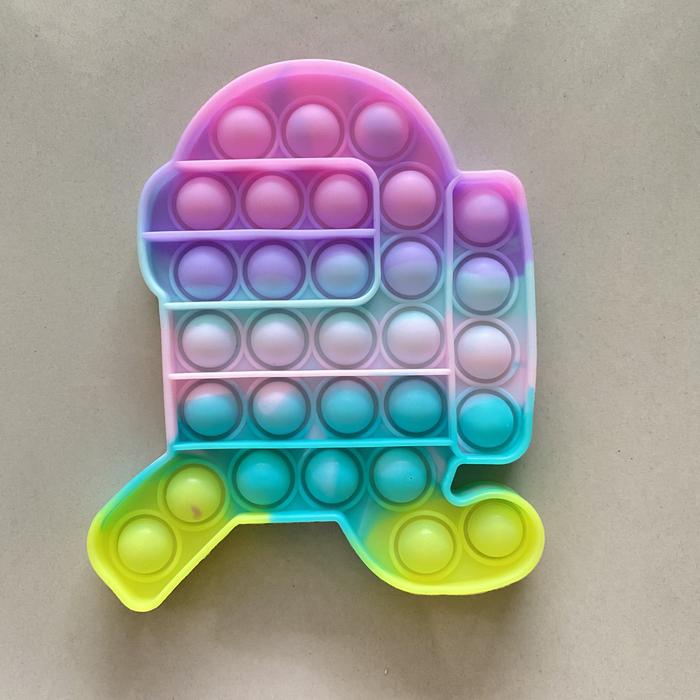 Gambar Fidget Pop It Toy Murah Rainbow Mainan Anak Penghilang Stress Tiktok - AmongLari Mcron dari Vicias undefined Tokopedia