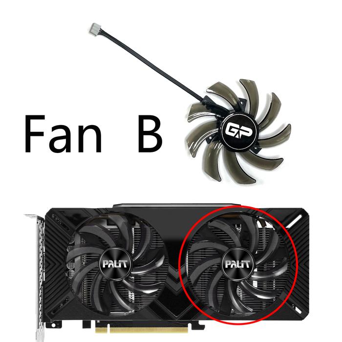Gambar Fan Kipas Palit PNY RTX 2060 2070 super GTX 1660 Dual OC 85mm 4pin - Kabel pendek dari Sinar Pratama Store 11 undefined Tokopedia
