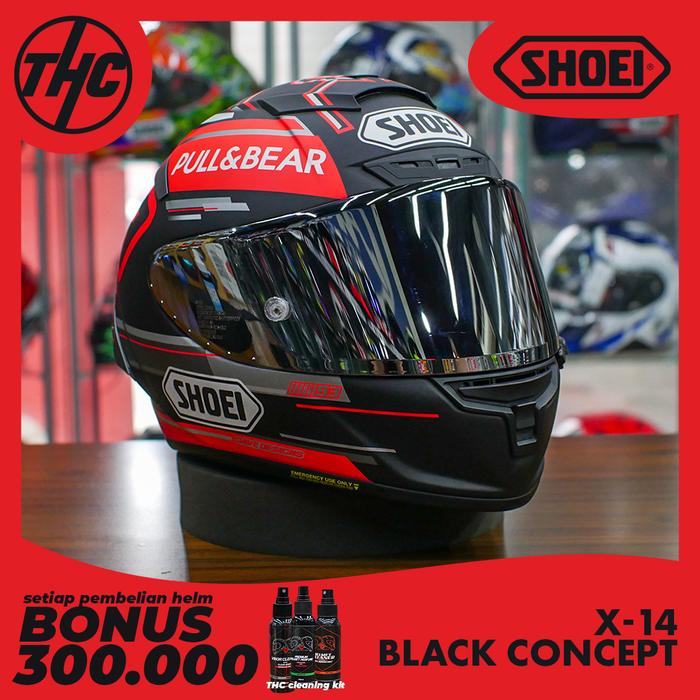 Jual SHOEI X-14 / X-Fourteen Marquez 6 BK / Black Concept Black