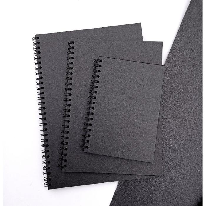 Gambar Sketchbook Buku Sketsa Hitam/Note Book Polos Black Paper/Sketch Book - Hitam, a6(15x10) dari Squad Book undefined Tokopedia
