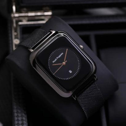 Gambar Jam Tangan Wanita Fashion Hush Puppies Rantai Pasir Magnet Tanggal On - HITAM FULL dari hosse acc undefined Tokopedia
