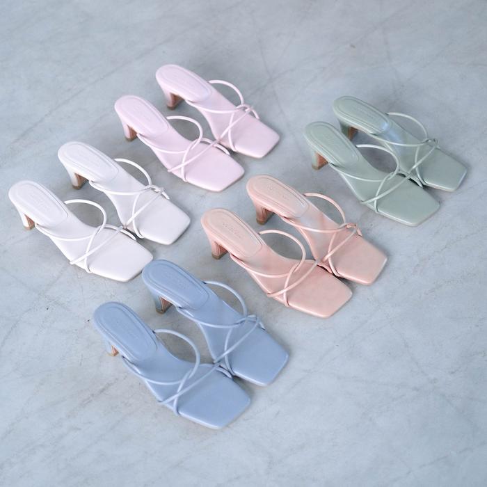 Jual [TWEEDE KANS] CASSI Tubular Straps Heeled Sandals