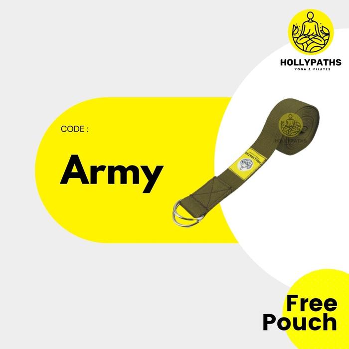 Gambar Yoga Strap Tali Yoga Strap / Yoga Belt Strap Yoga Tebal 3 Meter - Army dari HollyPaths undefined Tokopedia