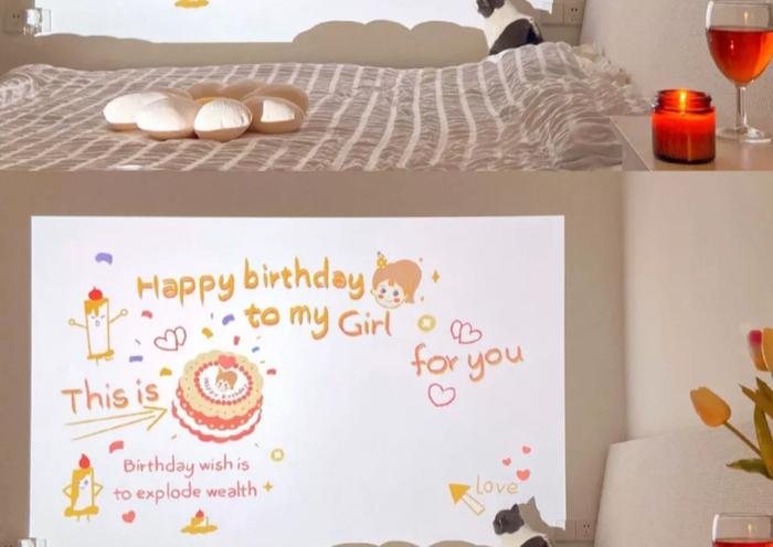 Gambar Projector Happy Birthday Proyektor Party Lamp Cute Birthday Gift Idea - J Girl Kotak dari happywoman_NEW undefined Tokopedia