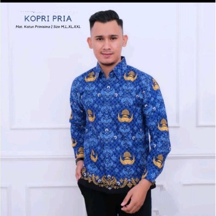 Gambar SEragam Baju Korpri Guru PNS Baru 2022 - S dari BATIK SEKAR_ARUM undefined Tokopedia