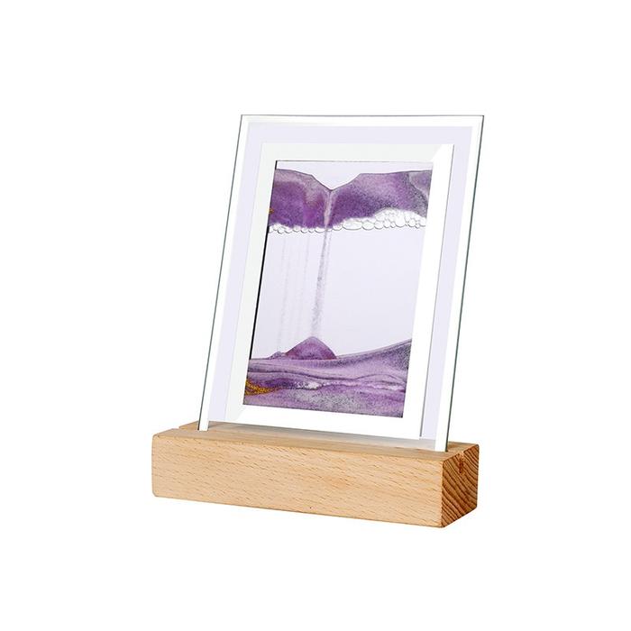 Gambar Lampu pasir quicksand moving sandart painting led lamp LB028 jam pasir - LB028 - ungu dari Lilium undefined Tokopedia