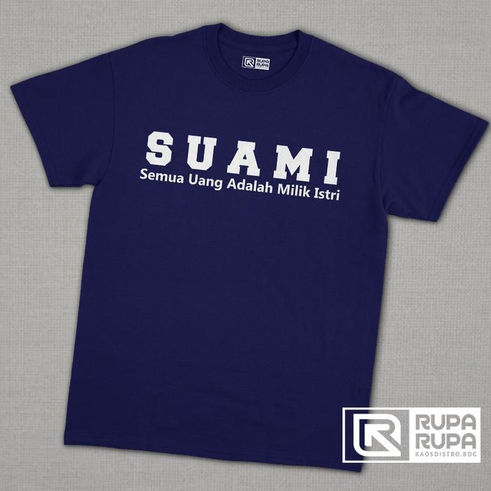 Gambar Kaos Couple Pasangan SUAMI & ISTRI - SUAMI NAVY, S dari Rupa'Rupa_KaosDistro_BDG undefined Tokopedia