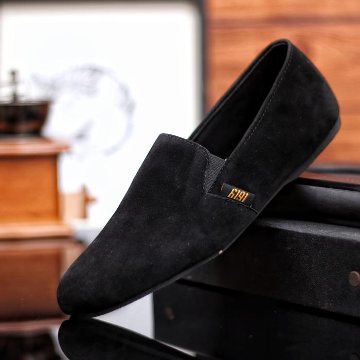 Gambar SEPATU CASUAL PRIA REYL LICK SLIP ON ORIGINAL (MILO & NAVY BLUE) - Hitam, 40 dari Asya shop Bandung undefined Tokopedia