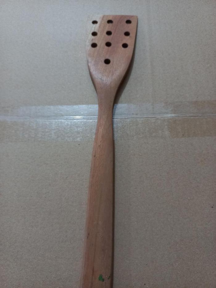 Gambar Sendok Sayur /Centong Panjang / Sodet Kotak Lubang / Sodet Daun Mahoni dari Sabar Jaya - Pasar Lama undefined 4 Tokopedia