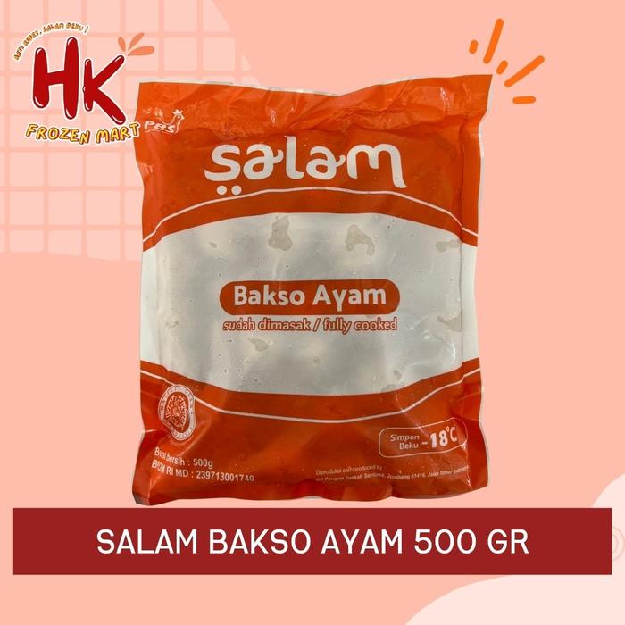 Gambar Salam Bakso Ayam 500 gr isi 50 biji / bakar sosis sapi champ belfoods dari HK Frozen Mart Plg undefined Tokopedia