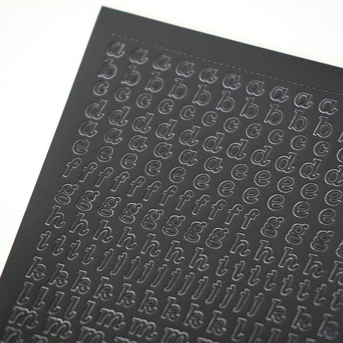 Gambar Stiker Dekorasi Huruf Alfabet Abjad A-Z Kapital dan Kecil - kecil hitam dari Ribbon Land undefined Tokopedia