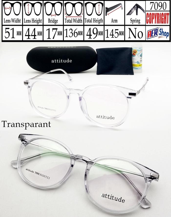 Gambar frame original ATTITUDE MILENIAL frame kacamata korea minus bulat new - Black dari Zee Eyewear undefined 5 Tokopedia