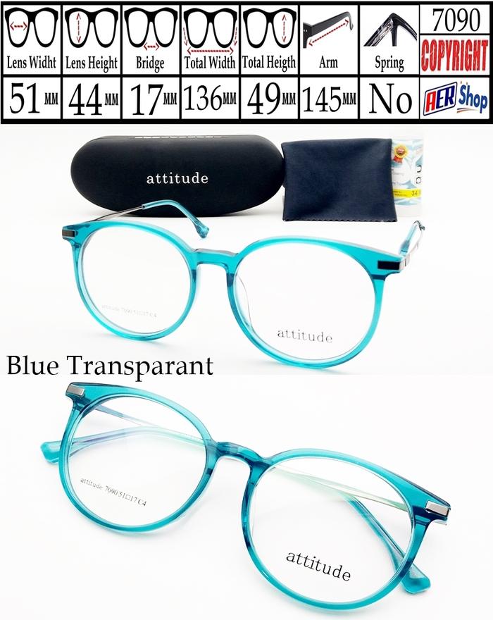 Gambar frame original ATTITUDE MILENIAL frame kacamata korea minus bulat new - Black dari Zee Eyewear undefined 4 Tokopedia