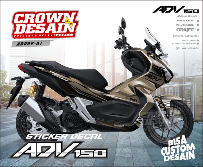 Gambar Decal ADV 150 Full Body, Sticker Decal Honda ADV 150, Striping ADV 150 - Cokelat, GLOSSY dari crown desain undefined Tokopedia
