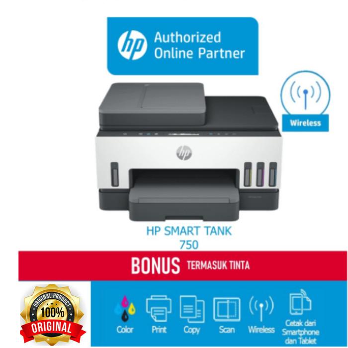 Gambar Printer Smart Tank HP 750 Print Scan Wireless ADF Duplex Printing dari HP Store undefined Tokopedia