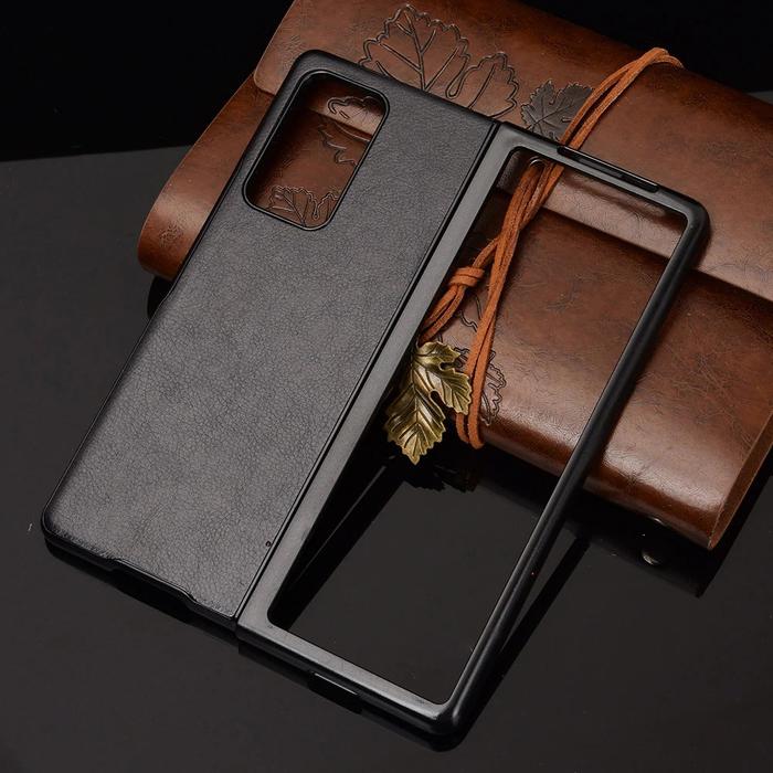 Gambar ORI GKK Case Samsung Galaxy Z Fold 2 Leather Hardcase - Black dari Calvin Acc undefined Tokopedia