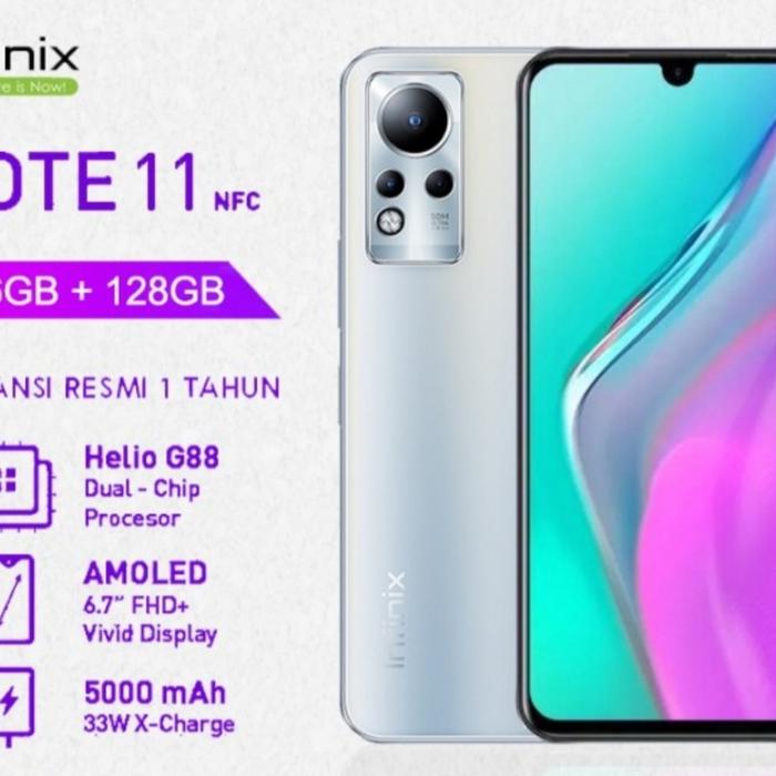 Gambar INFINIX NOTE 11 NFC 6/128GB GARANSI RESMI - Putih dari azzam-cell undefined Tokopedia