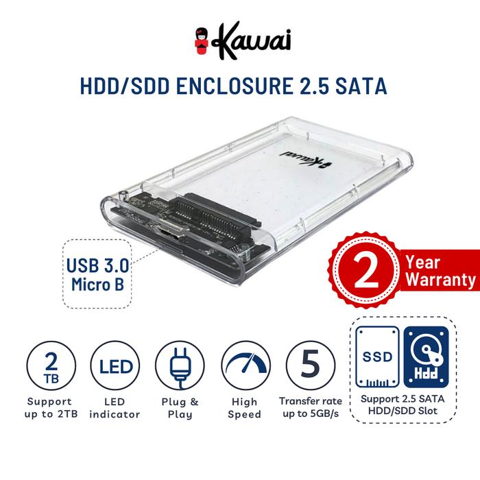iKawai 2139U3 Enclosure SSD HDD Internal USB Casing SATA Years
