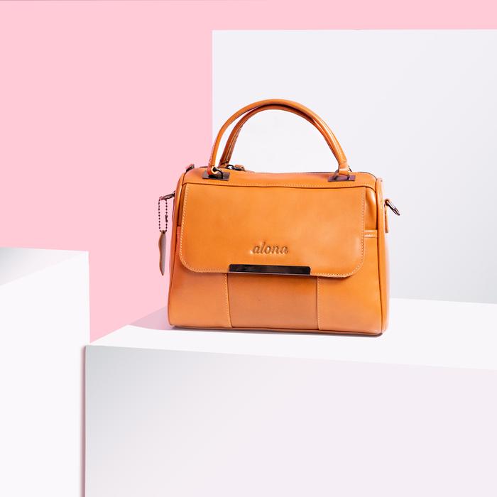 Gambar Tas Selempang Wanita Korea Style Untuk Kerja Kantor Simple Elegan - TAN dari abanda id.official undefined Tokopedia