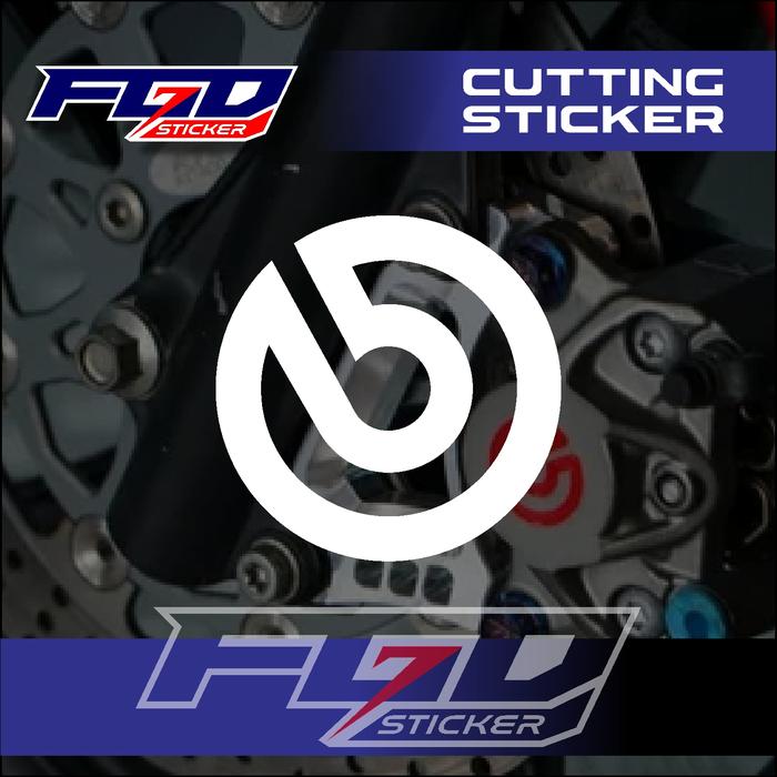 Gambar Cutting Stiker BREMBO LOGO variasi Sticker timbul Keren - Putih, 3 dari FGD Sticker undefined Tokopedia