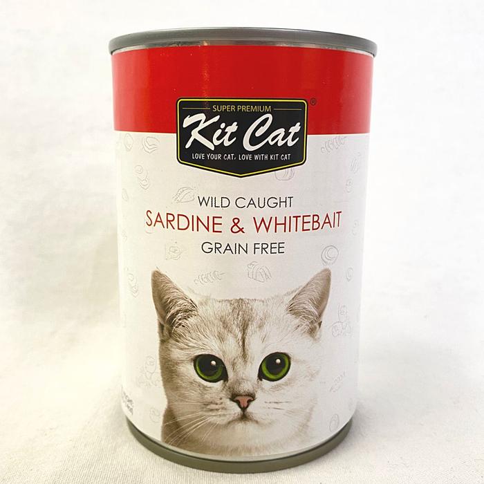Gambar KITCAT Makanan Basah Kucing Can Pacific Sardines 400g - Whitebait dari Pet Republic Indonesia undefined Tokopedia
