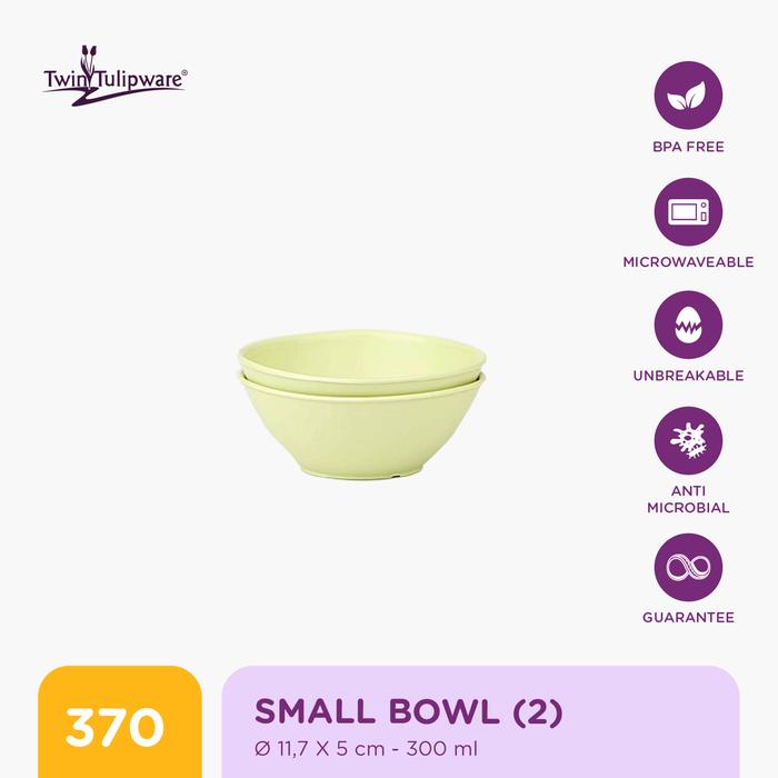 Gambar Mangkok Makan Twin Tulipware Small Bowl 300 ml (set of 2) - Pink Lady dari Twin Tulipware Indonesia undefined 4 Tokopedia