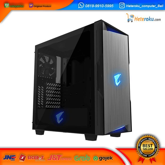 Gigabyte Aorus C300 Glass Atx Mid Tower Black Gb-ac300g Case