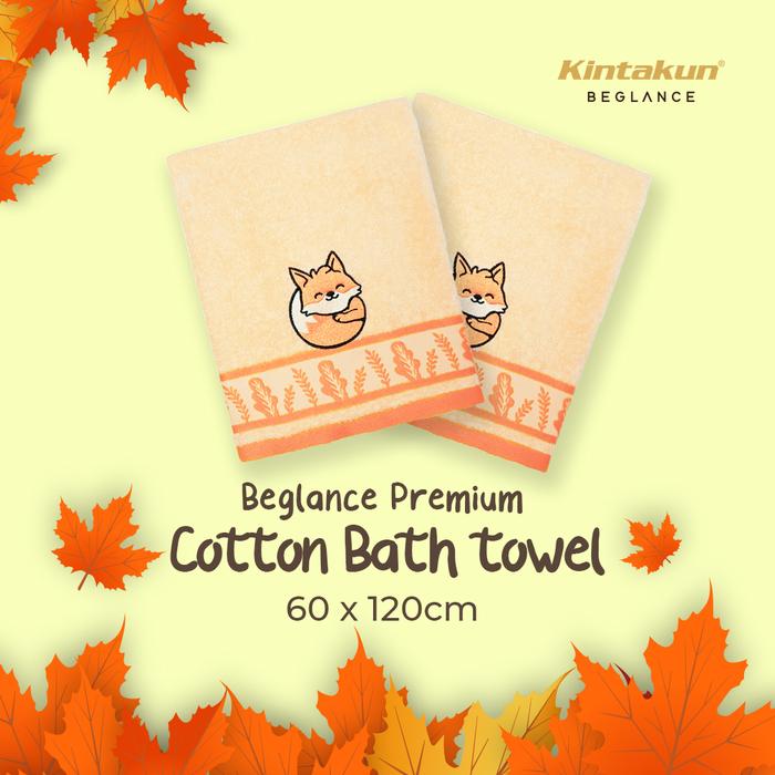 Gambar Handuk Anak Premium Cotton Beglance Towel 60 x 120 cm - Fox dari Kamar Rumahku undefined Tokopedia