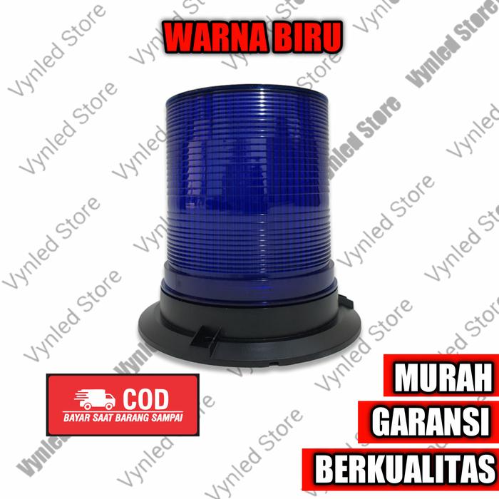 Gambar Lampu rotary truk rotari strobo truck LED 3 MODE 12 24 volt - Biru dari Vynled Store undefined Tokopedia