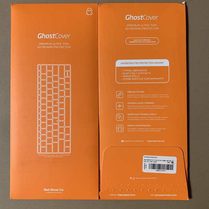 Gambar UPPERCASE GhostCover Ultra Thin Keyboard Protector Macbook Pro 14 16 dari RR-Superstore undefined Tokopedia