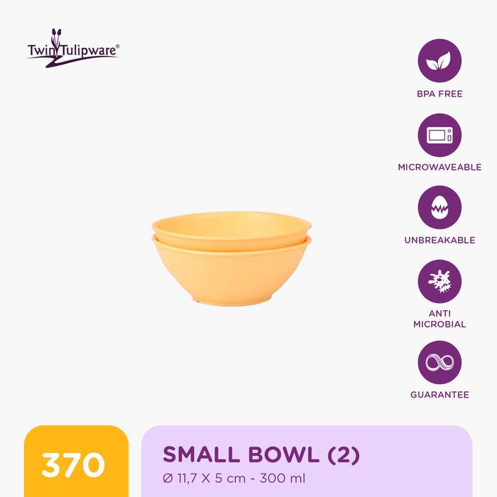 Gambar Mangkok Makan Twin Tulipware Small Bowl 300 ml (set of 2) - Pink Lady dari Twin Tulipware Indonesia undefined 5 Tokopedia