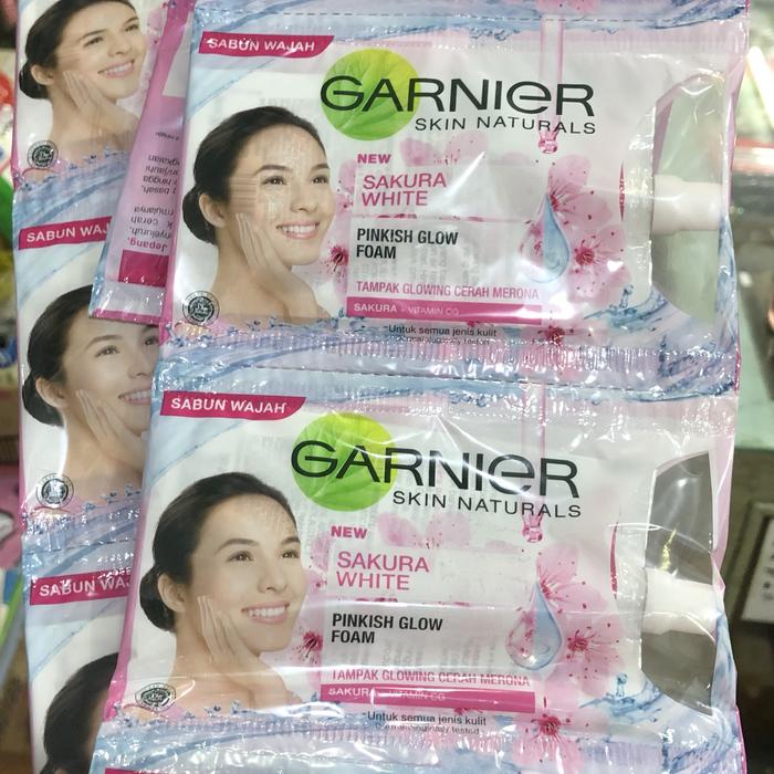 Gambar sabun wajah garnier foam Sachet - Sakura Glow dari Toko Djawa Kediri undefined Tokopedia