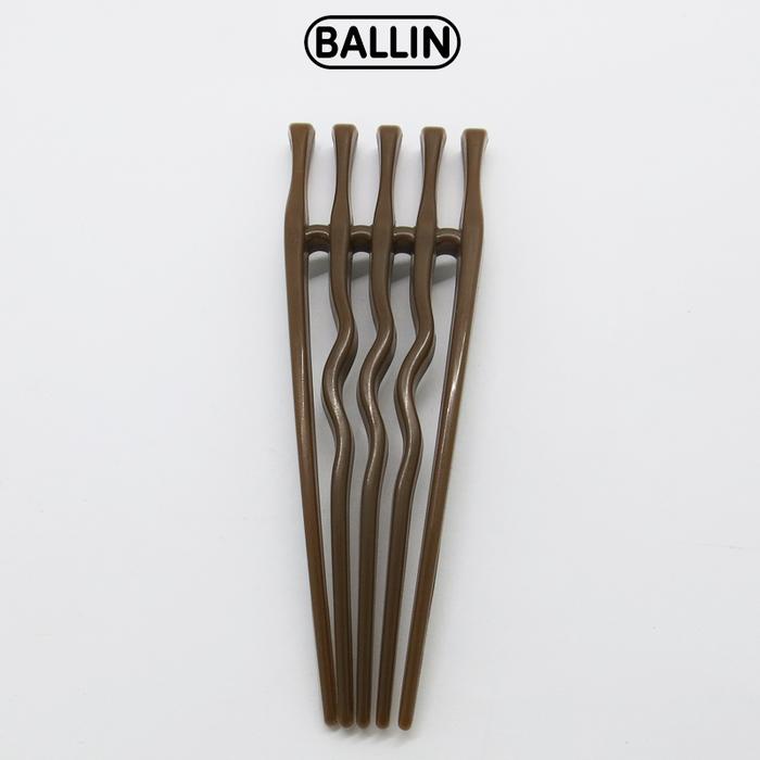 Gambar BALLIN HAIR COMB TUSUK KONDE / TUSUK RAMBUT NOUGAT MILK - TWO - COKELAT TUA dari Ballin ID undefined Tokopedia