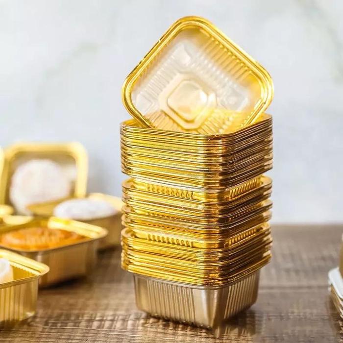 Gambar mika mooncake 50gr 75gr 100gr 125gr tray gold moon cake mika kue bulan dari Husa Packaging undefined Tokopedia