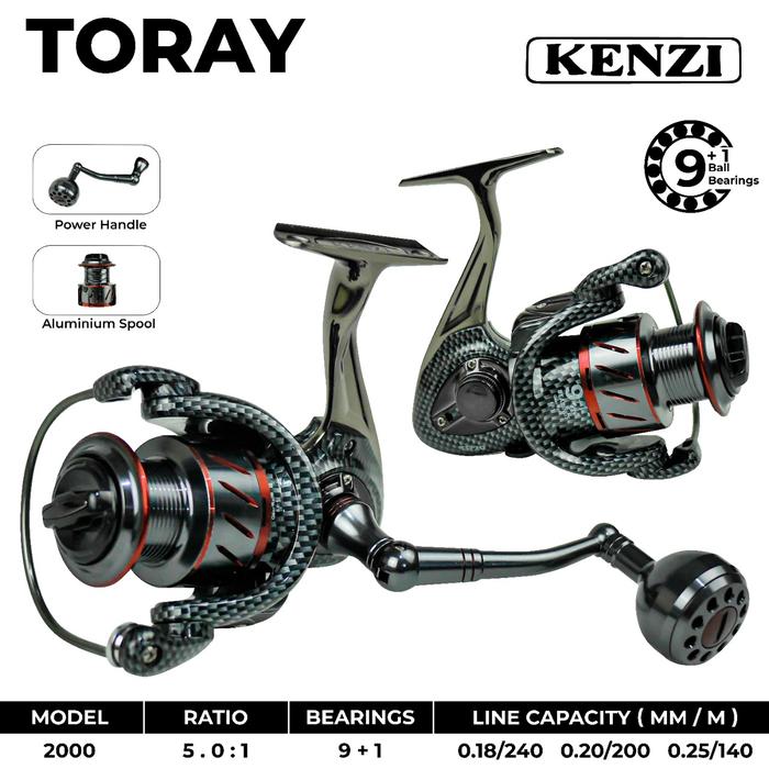 Gambar REEL KENZI TORAY 6000 - 2000 dari MATANO FISHING undefined Tokopedia